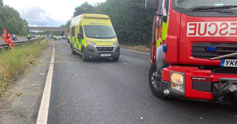 Recap as crash shuts A64 near York - YorkshireLive