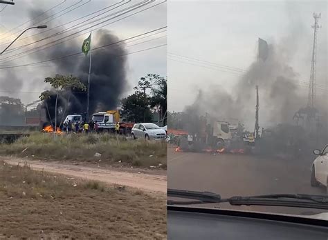 Manifestantes Fazem Bloqueio Em Trecho De Rodovia No Amap Amap G