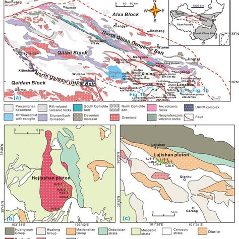 A Geological Sketch Map Of The Qilian Orogenic Belt With The