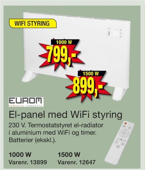 Eurom Elradiator Tilbud Hos Harald Nyborg