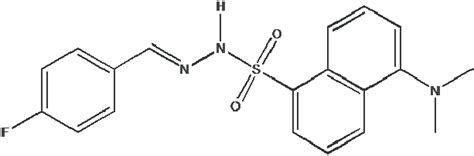 Chemical Structure Of 5 Dimethylamino N 4 Fluorobenzylidene