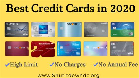 Best Credit Cards 2020 No Charges And Annual Fees With High Limit