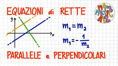 EQUAZIONI Di RETTE PARALLELE E PERPENDICOLARI PC65 YouTube