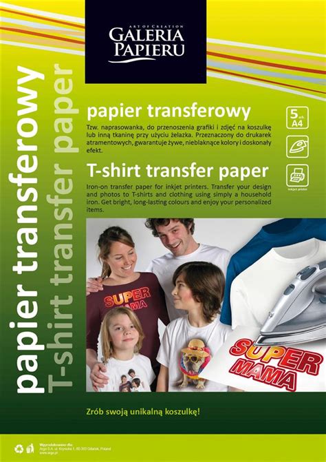 T-shirt transfer paper for dark-coloured materials - Argo