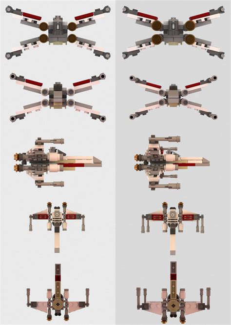 Lego Mini X Wing Multiview By Marty Mcfly On Deviantart