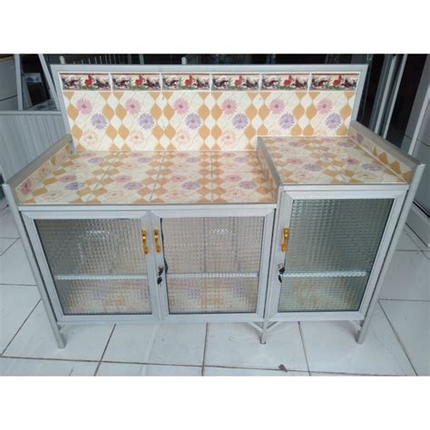 Jual Meja Kompor Aluminium Coklat Shopee Indonesia