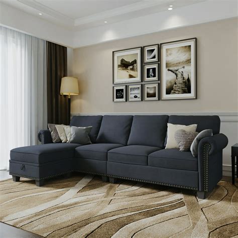 Denim Sectional Sofa | Cabinets Matttroy