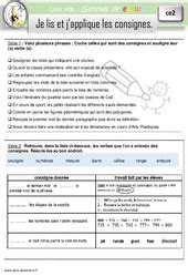 Gammes ateliers de lecture CE2 Exercice évaluation révision leçon