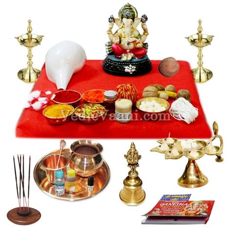 Sampoorna Ganpati Puja Samagri Kit Ganesh Puja Ganpati Puja Pooja Rooms