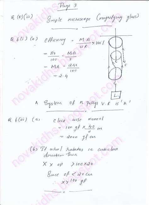 Icse Physics Specimen Paper With Solutions Answer Key