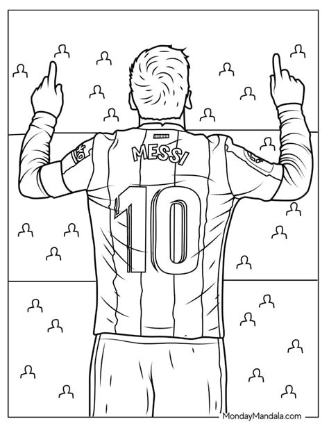 Lionel Messi Coloring Pages Free Pdf Printables Glue Crafts Craft