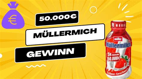 MÜllermilch 50 000€ Gewinn Youtube