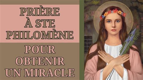 PRIÈRE pour OBTENIR un MIRACLE par L INTERCESSION de SAINTE