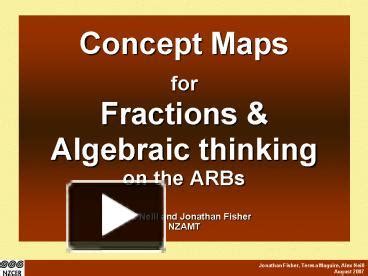 PPT – Concept Maps for Fractions PowerPoint presentation | free to view - id: 159549-ODA1N