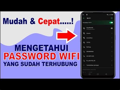 Cara Mengetahui Password Wifi Yang Sudah Terhubung Tanpa Install