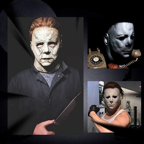 LUSEI Michael Myers Mask 1978 Halloween Movie Latex Mask Mike Myers