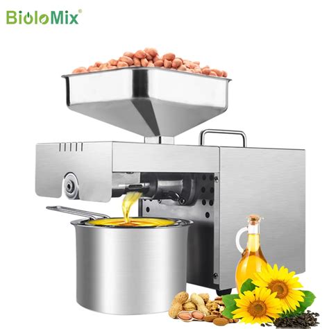 Biolomix New Stainless Steel Oil Press Machine Commercial Home Oil