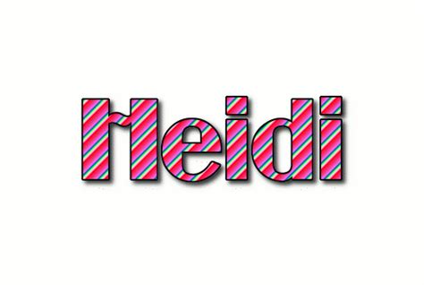 Heidi Logo | Free Name Design Tool from Flaming Text