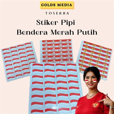 Jual Sticker Pipi Hut Ri Bendera Merah Putih Stiker Kemerdekaan