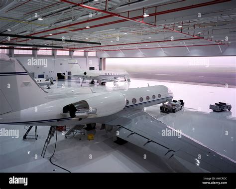 interior airport airplane hanger maintenance Stock Photo - Alamy