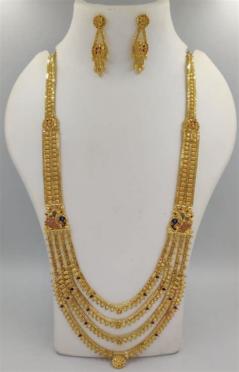 Golden Gold Plated Rani Haar Size Big At Rs 1850 Set In Mumbai ID