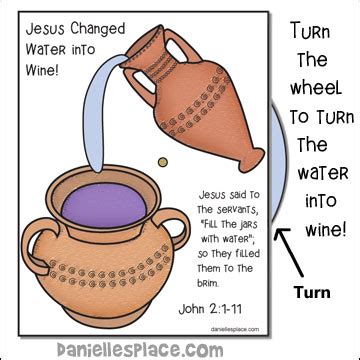 Jesus Turns Water into Wine Bible Crafts and Lesson