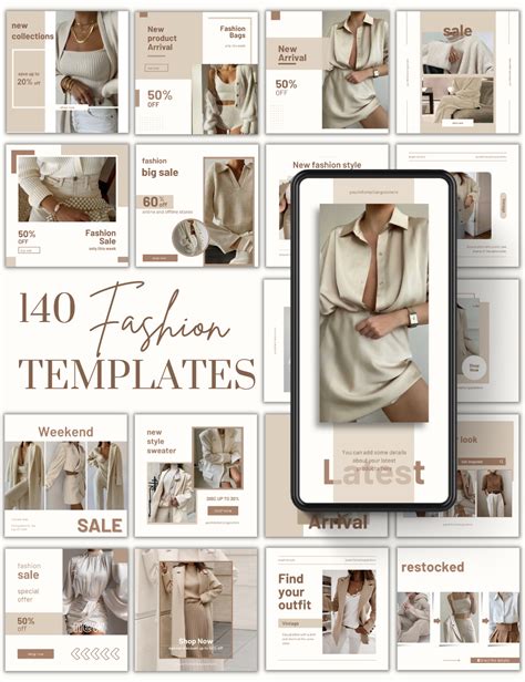 Social Media Fashion Posts Fashion Templates Fashion Instagram Post