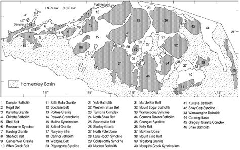 Simplified Map Of The North Pilbara Craton With The Main Greenstone