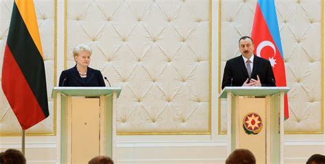 Presidents Of Azerbaijan And Lithuania Made Press Statements Official