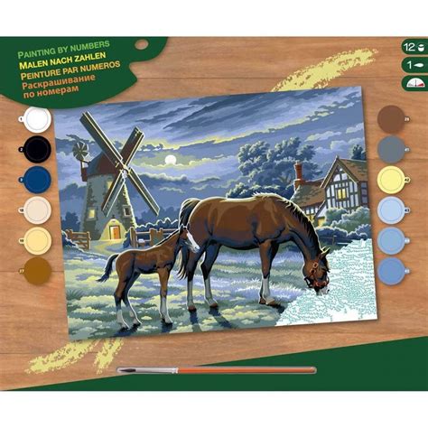 Sequin Art Evening Pasture Large Painting By Numbers Craft And Hobbies