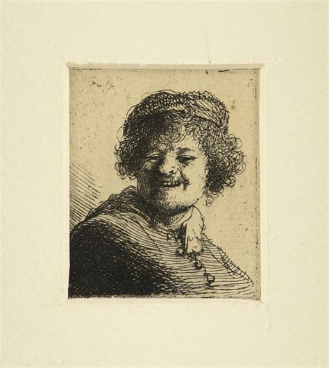 Lot Rembrandt Van Rijn Dutch 1606 1669 A Print Self Portrait In A