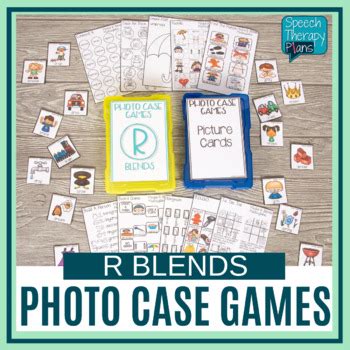 Articulation R Blends Speech Therapy Photo Case Games