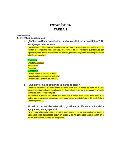 Actividad De Estad Stica Descriptiva Uvm Estad Stica Tarea