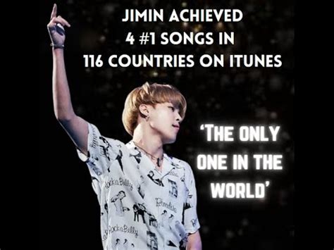 170224 Jimin Dose The Only 1 In The World Jimin Achieved 4 1 Songs