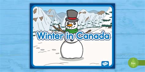 Winter In Canada Display Poster Teacher Made Twinkl