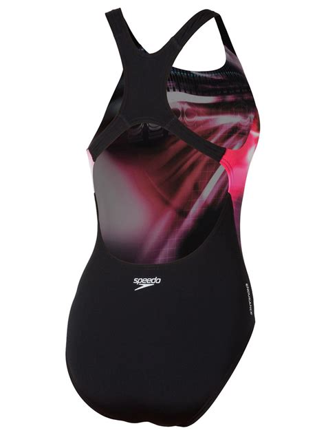 Speedo Aqua Strobe Medalist Womens One Piece Swimsuit