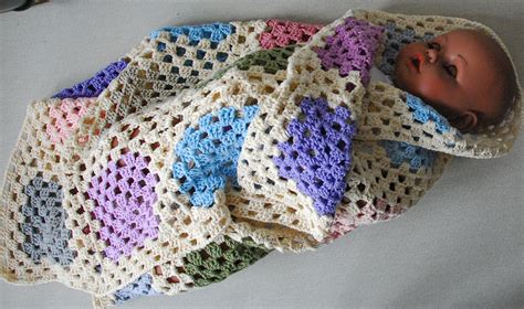 Babydecke Pastell X Cm Geh Kelt Reine Baumwolle Granny Squares