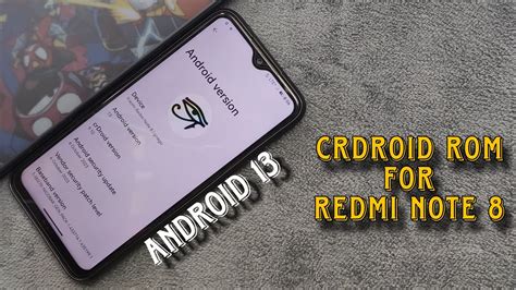 CrDroid V9 10 For Redmi Note 8 T Based On Android 13 In Depth Review