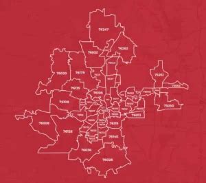 Fort Worth Code Map Zip Code Mapped