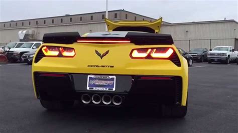 2015 Chevrolet Corvette C7 Z06 Exhaust Start Up With Track Mode Onoff