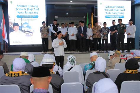 Perdana Kota Tangerang Sambut Kepulangan Jemaah Haji Di Asrama Haji