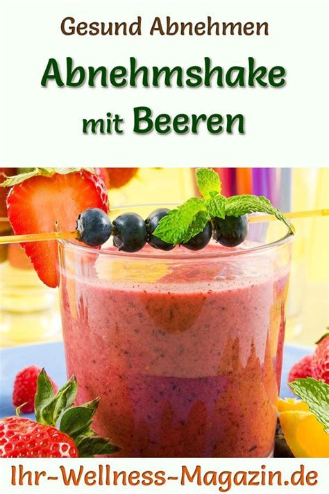 Abnehmshake Mit Beeren Smoothie Eiwei Shake Zum Selber Machen In