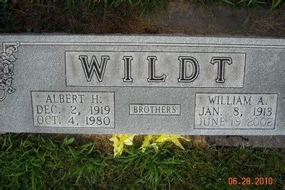 William Albert Wildt 1913 2002 Find A Grave Memorial