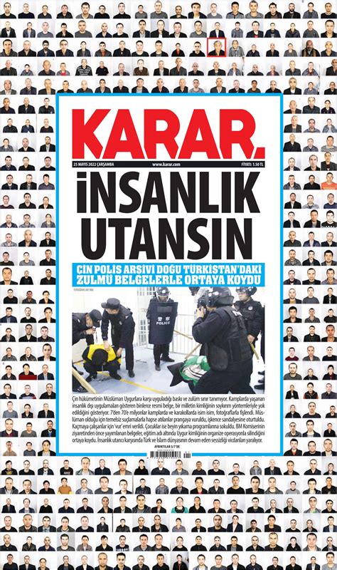 Karar Gazetesi 25 Mayıs 2022 Çarşamba Günü Manşeti