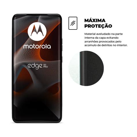 Capa Para Motorola Moto Edge 50 Pro Silicon Veloz Gshield Gshield