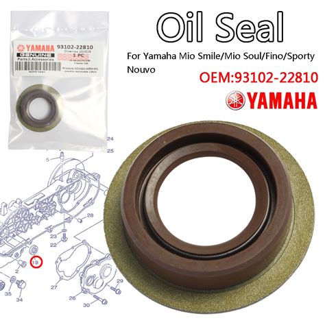 Kenada Racing Motorcycle Yamaha Oil Seal Left Axle Crutch Seal Motor