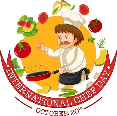 International Chef Day Poster Design 10959140 Vector Art At Vecteezy