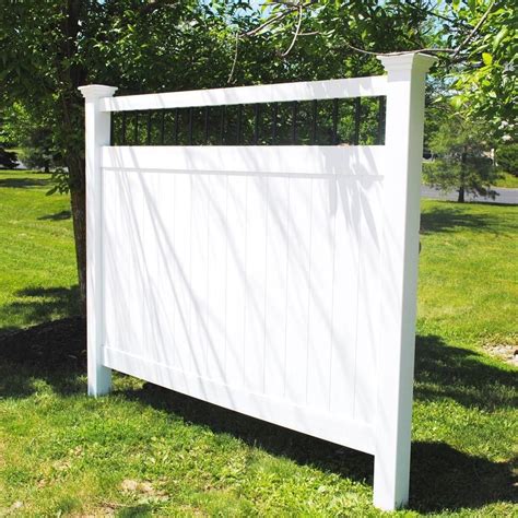 Weatherables Bradford 6 Ft H X 8 Ft W White Vinyl Privacy Fence Panel