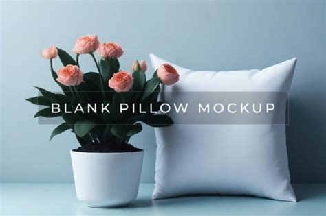 White Square Pillow Mockup Graphic By Srempire Creative Fabrica