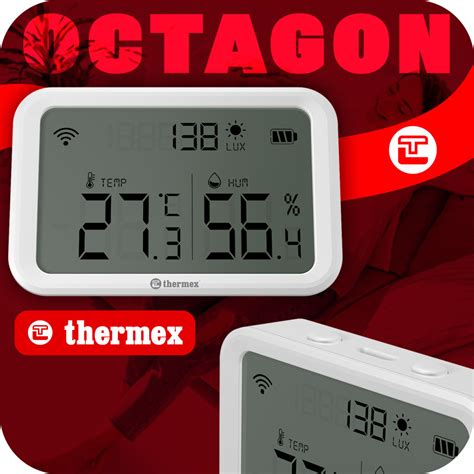 Умный комнатный термостат THERMEX Octagon Wi-Fi - купить с доставкой по ...